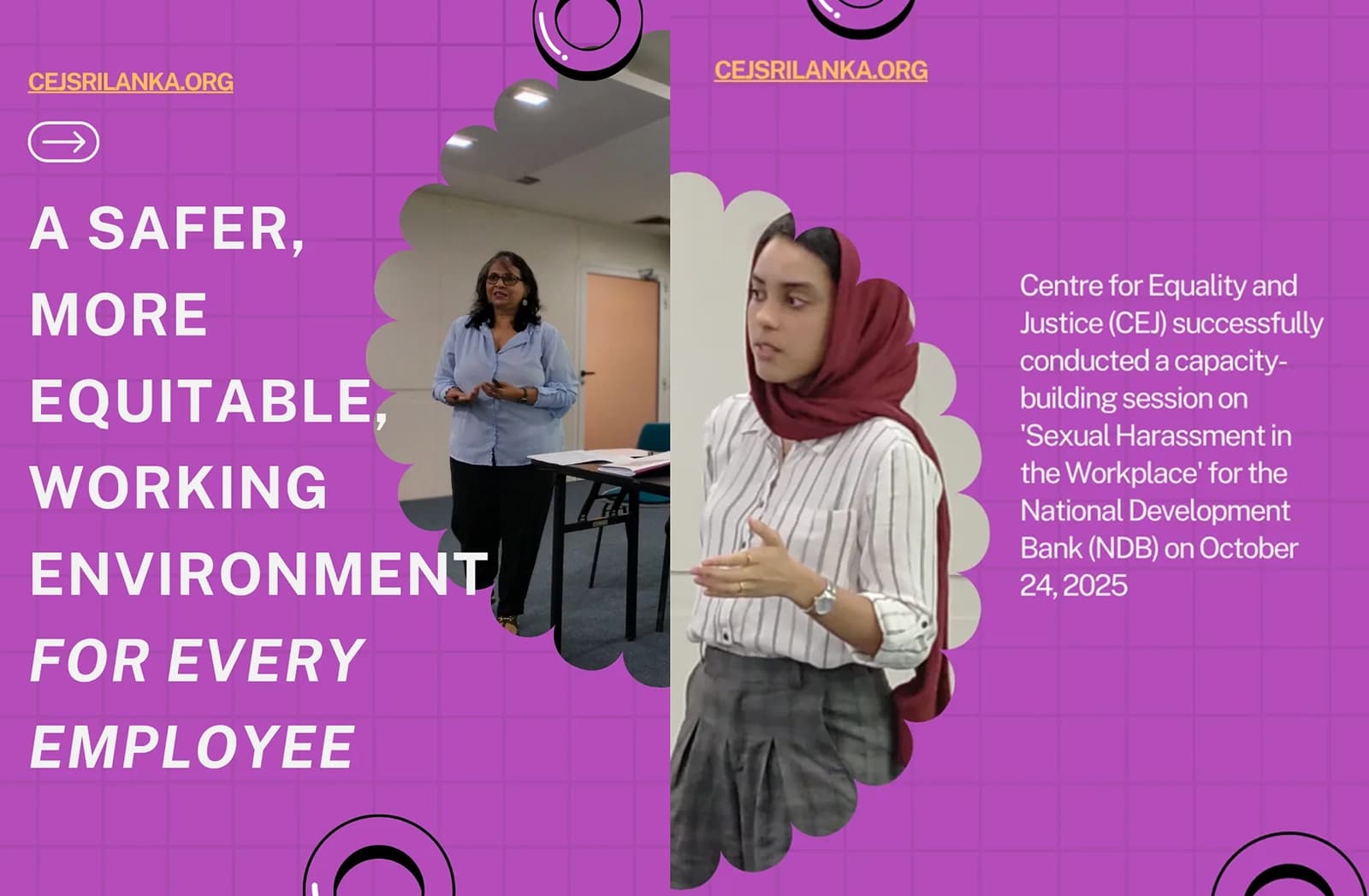 Capacity-building session on ‘Sexual Harassment in the Workplace’ for the National Development Bank (NDB)